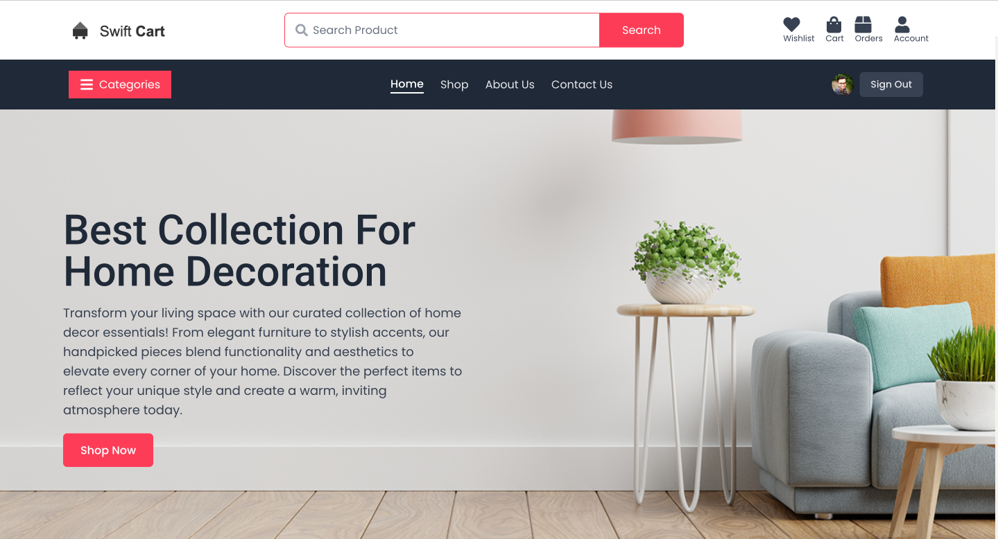 SwiftCart: Home & Decor Hub